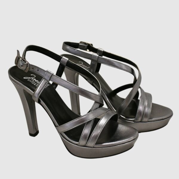 Sandalias de fiesta gris brillante | Joel A6018 - Imagen 2